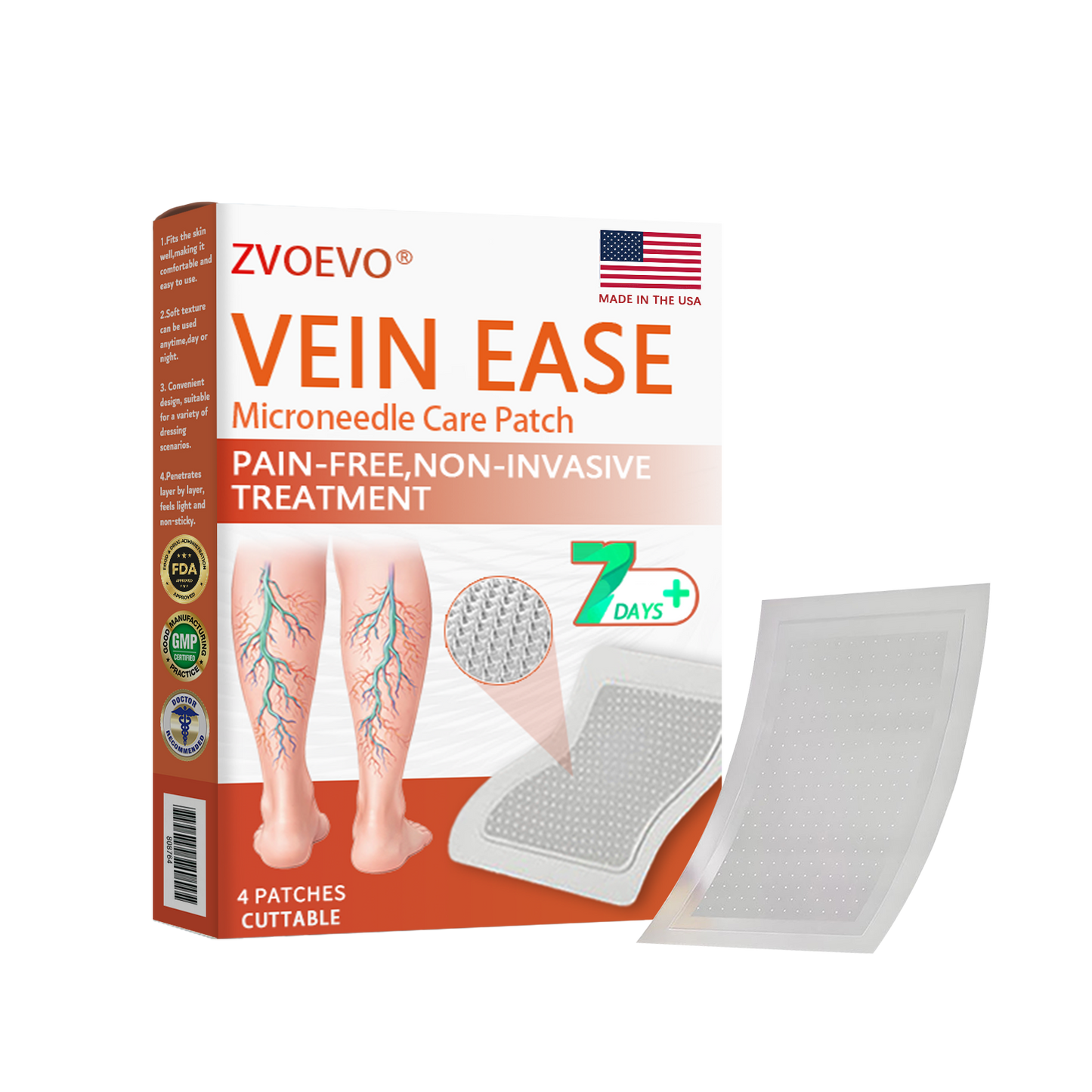 🌿🌟Zvoevo® Vein Ease Microneedle Care Patch(For Spider Veins, Varicose Veins, Swelling & Leg Fatigue) - Last Day Promotion 50% OFF