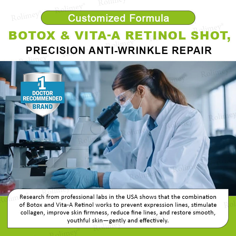 👨‍⚕️👨‍⚕️Made and shipped from the USA 💫Rolimey® Botox & Vita-A Retinol Shot Wrinkle-Lift Tightening cream - Last Day Promotion 50% OFF