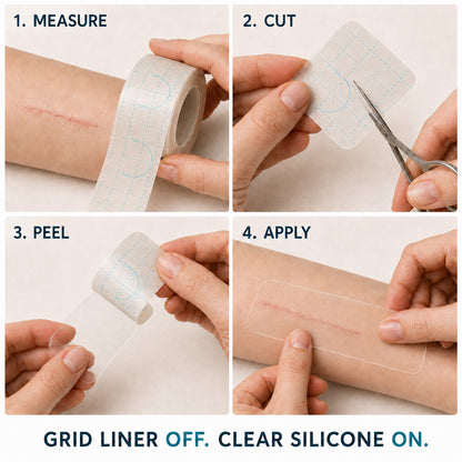 👩‍⚕️👩‍⚕️TRILUMIA® SILICONE SCAR THERAPY ROLL  Help Soften, Flatten & Improve the Appearance of Raised Scars