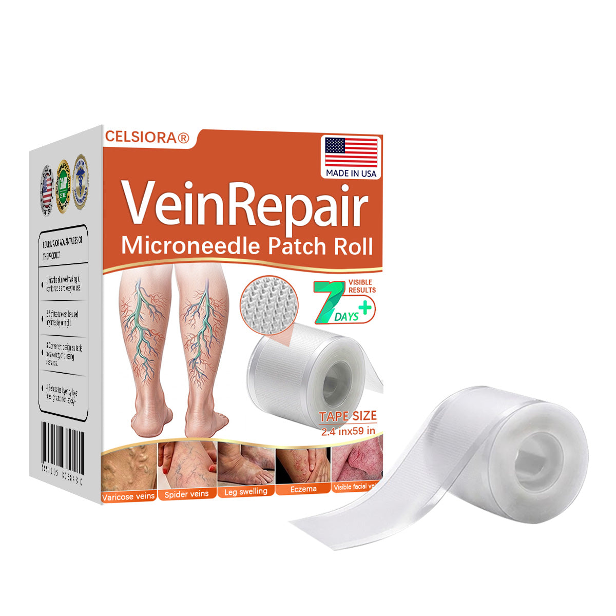 🌿🥇Celsiora® Vein Ease Microneedle Care Patch(For Spider Veins, Varicose Veins, Swelling & Leg Fatigue) - Last Day Promotion 50% OFF
