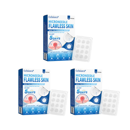 👨‍⚕️🎁Celsiora® 2-in-1 Microneedle & Hydrocolloid Patch | Raised Moles,Acne, Flat Warts & Skin Tags Remover | Improves Wrinkles, Scars & Blemishes | Invisible Pimple Patches for Face & Body | 24 Count