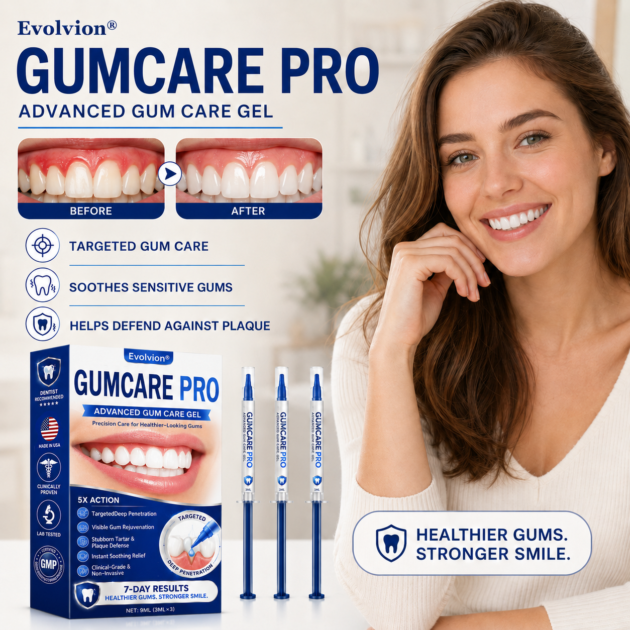 🇺🇸 👨‍⚕️🦷 Evolvion® GumCare Pro Advanced Gum Care Gel
