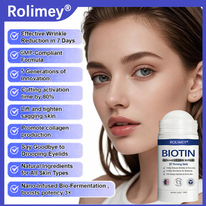 👨‍⚕️👨‍⚕️Rolimey® Biotin(B7) Firming Stick – Targets Aging, Sagging & Fine Lines | Final Day: Save 50%