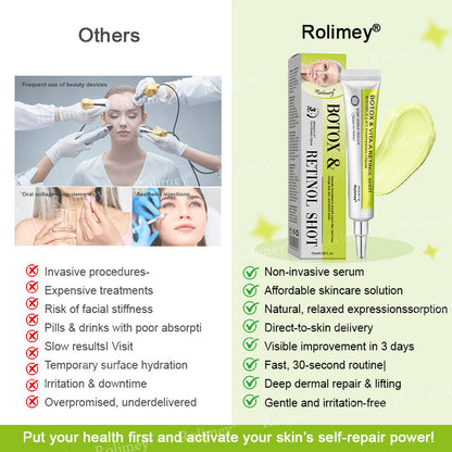 👨‍⚕️👨‍⚕️Made and shipped from the USA 💫Rolimey® Botox & Vita-A Retinol Shot Wrinkle-Lift Tightening cream - Last Day Promotion 50% OFF