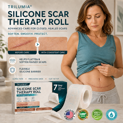 👩‍⚕️👩‍⚕️Trilumia® Silicone Scar Therapy Roll — Custom-Fit Care for Long, Raised Surgical Scars