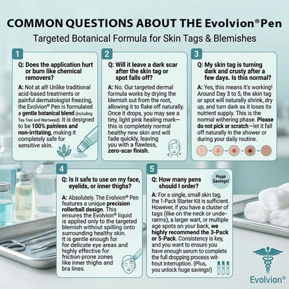 ✨Evolvion® 𝟕-𝐃𝒂𝘆 𝐒𝗸𝐢𝐧 𝐓𝒂𝗴 & 𝐒𝐩𝙤𝐭 𝐄𝐫𝒂𝐬𝙚𝐫 Painless & Scar-Free Advanced Imperfection Remova𝗜 Ro𝗜𝗜erba𝗜𝗜 Pen 🌿