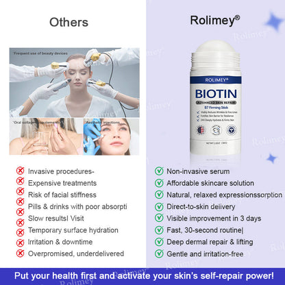 👨‍⚕️👨‍⚕️Rolimey® Biotin(B7) Firming Stick – Targets Aging, Sagging & Fine Lines | Final Day: Save 50%