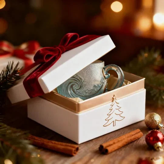 🎉🎄Christmas Best Gifts🔥 Unique Handcrafted Sea Glass Ocean Wave Mug🎁Free Gifts
