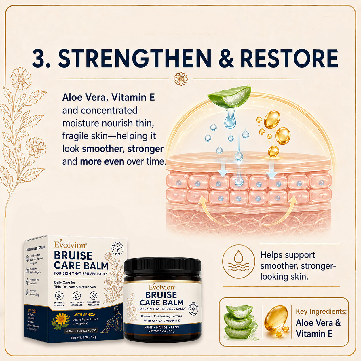 🌿🌿Evolvion® Bruise Care Balm-Advanced daily care for bruise-prone skin