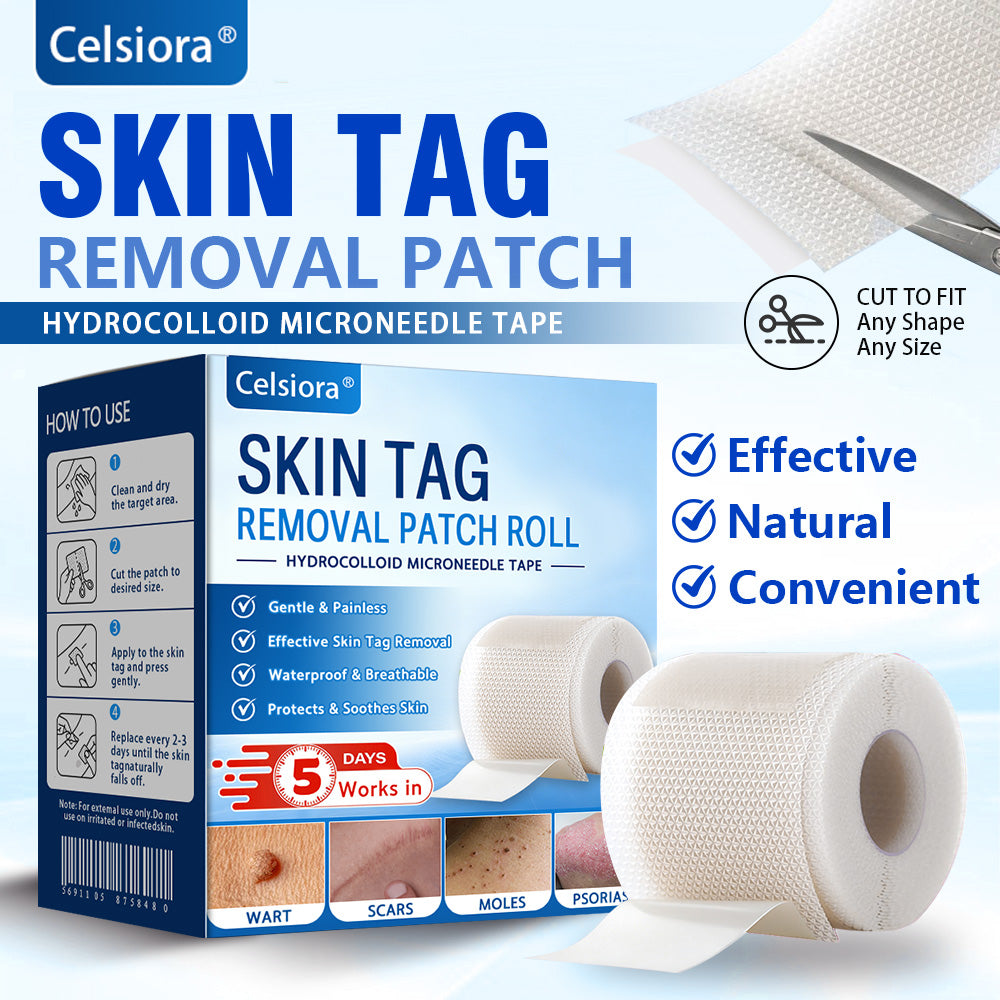 🎉👑Celsiora® Multi-Functional Microneedle Hydrocolloid Patch Roll | Targets Skin Tags, Warts & Stubborn Blemishes